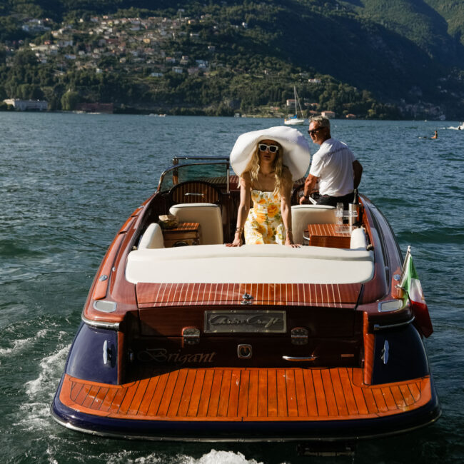 private full day boat tourin lake como