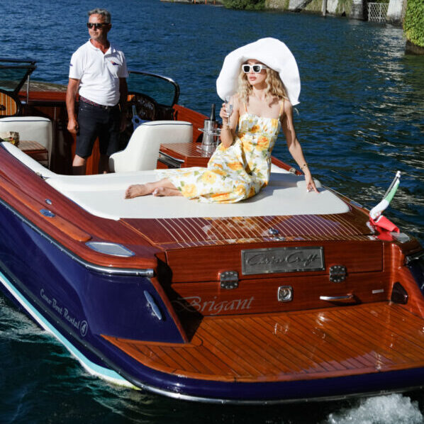 exclusive private boat rental with skipper on lake como