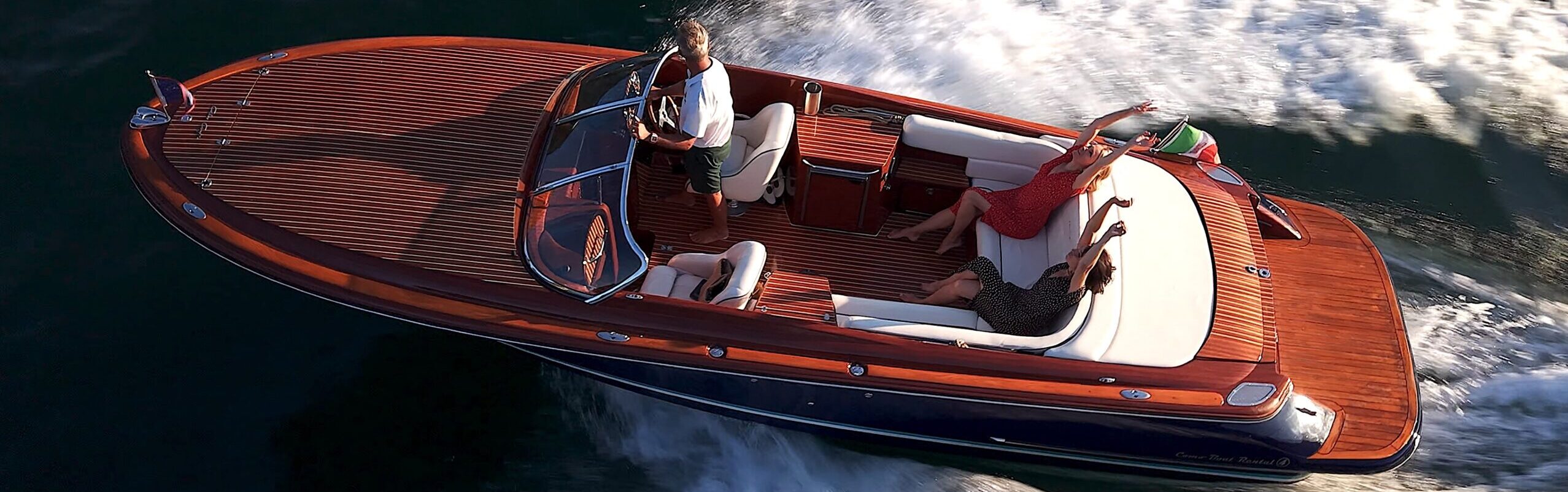 rent with captain exclusive wooden classic boat on lake como