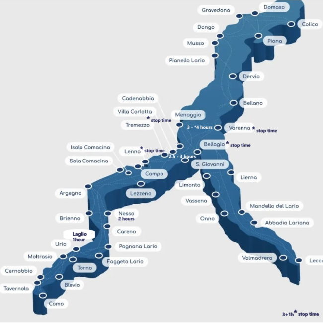 lake como navigation maps